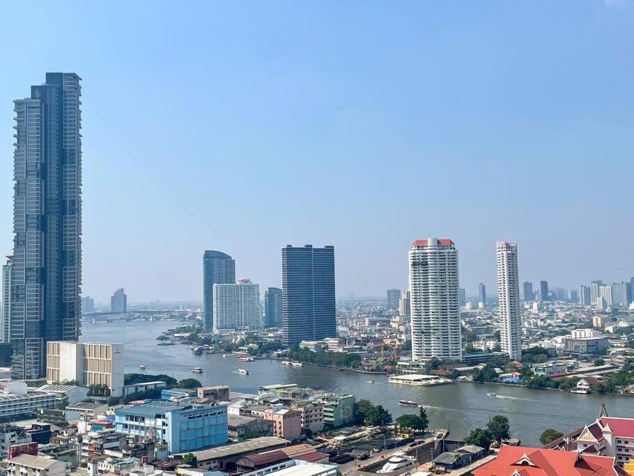 Luxurious Downtown River View Chao Phraya River Apartment Bangkok Luaran gambar